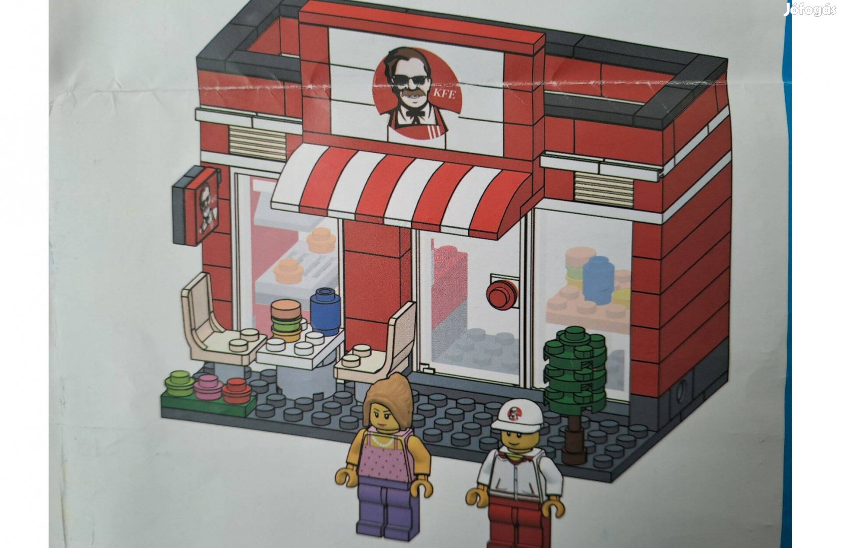 Lego kompatibilis KFC építéjőjáték Mini City Street