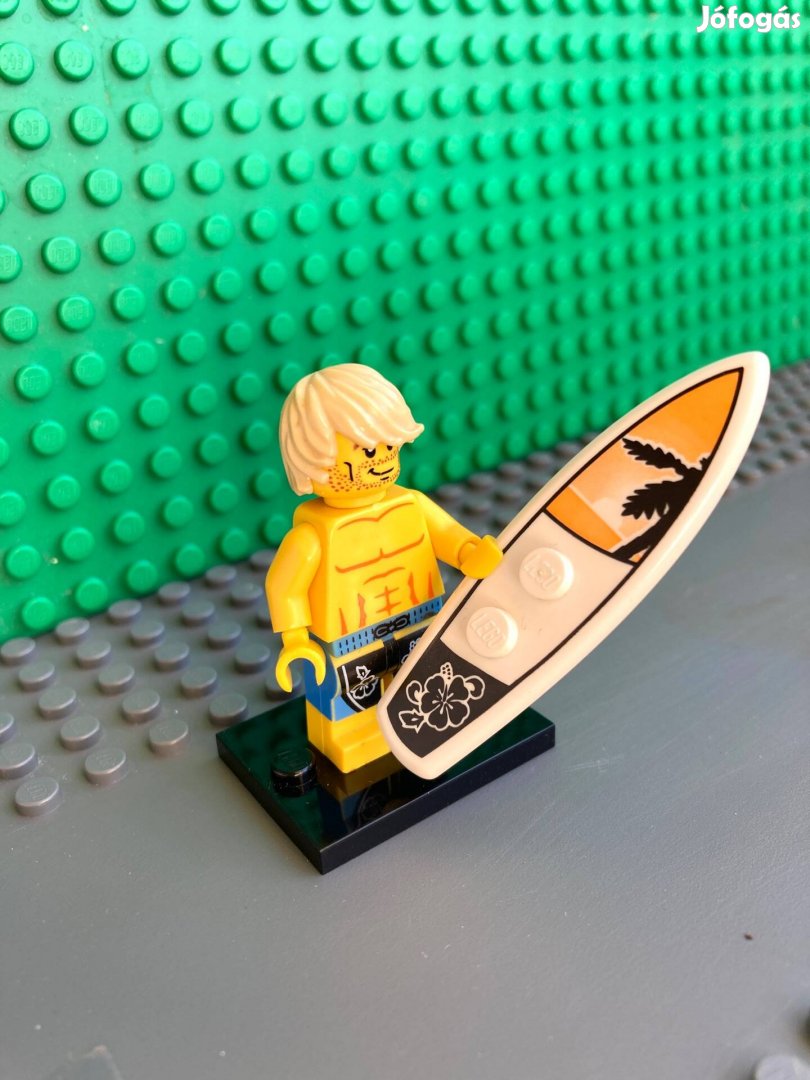 Lego minifigura Szörfös (col031)