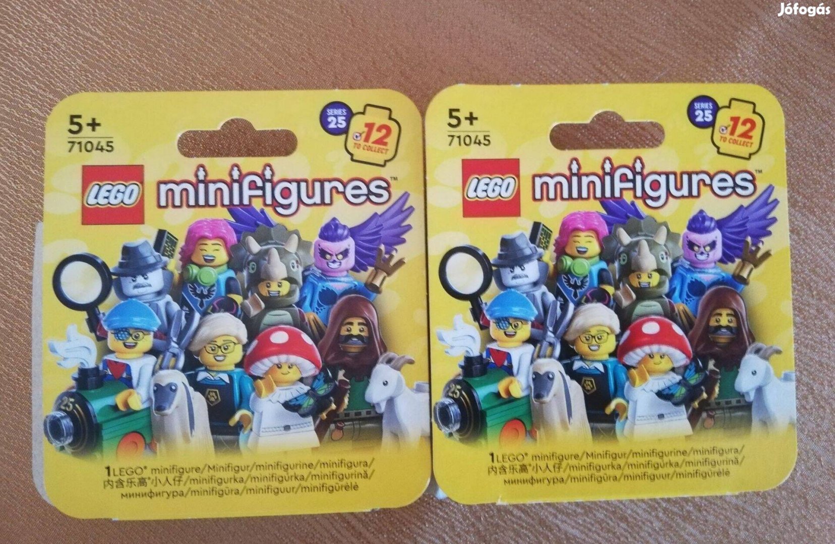 Lego minifigurák (triceratops jelmezes, paralimpiai sportoló)