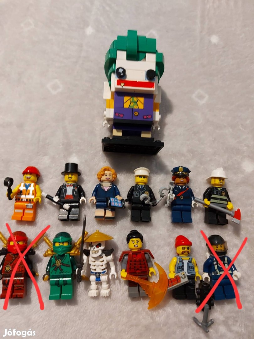 Lego minifigurák vegyesen 10 db+1 db nagy Joker!