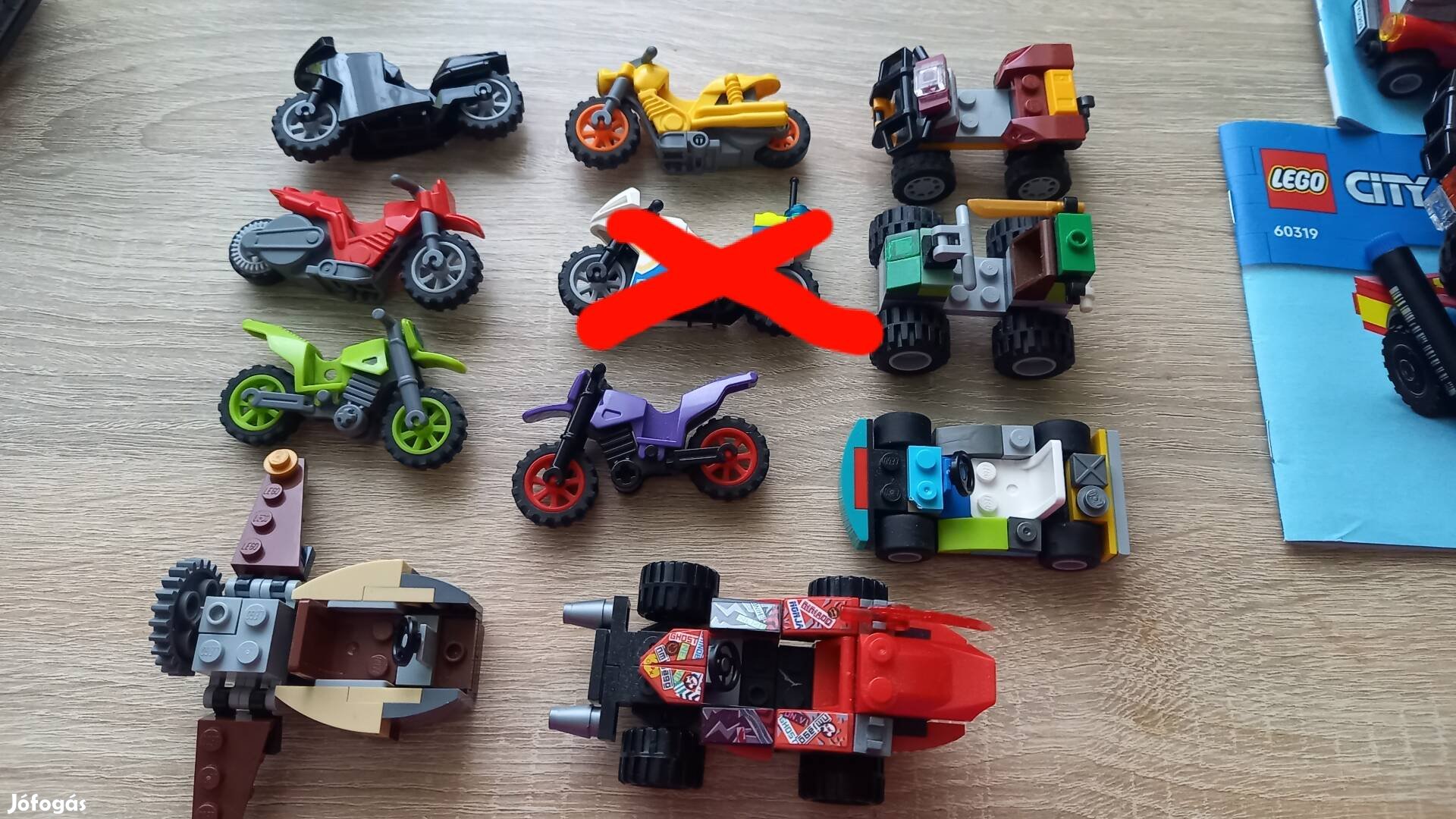 Lego motorok,  autók 