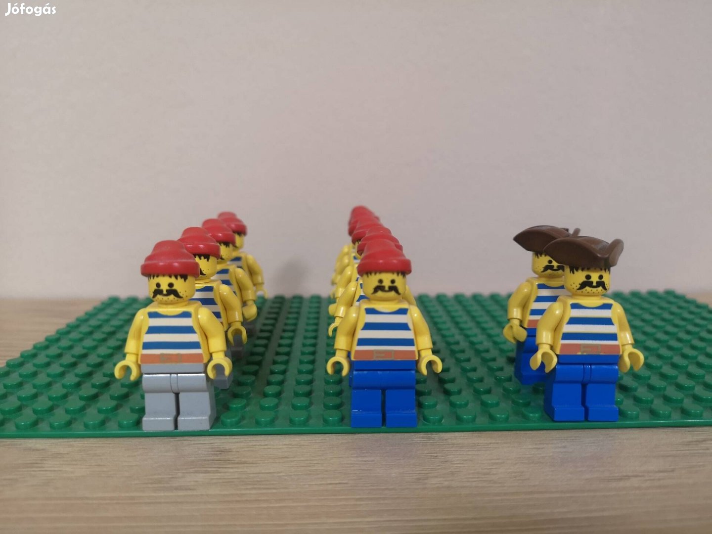 Lego pirates kalóz matróz kék fehér mintás