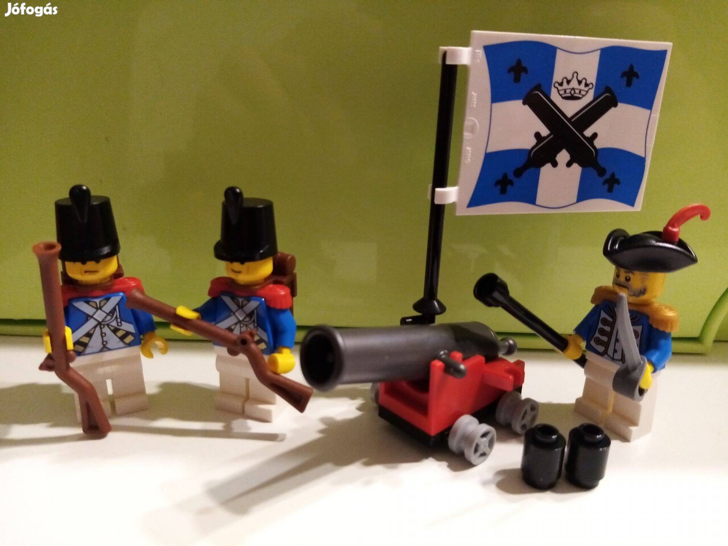 Lego pirates kékkabátos katonák ágyúval