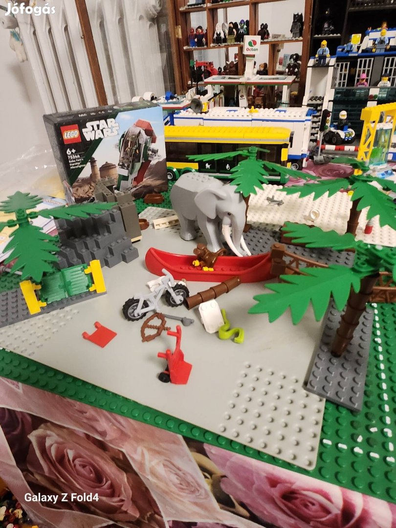 Lego piros molnárkocsi taliga 