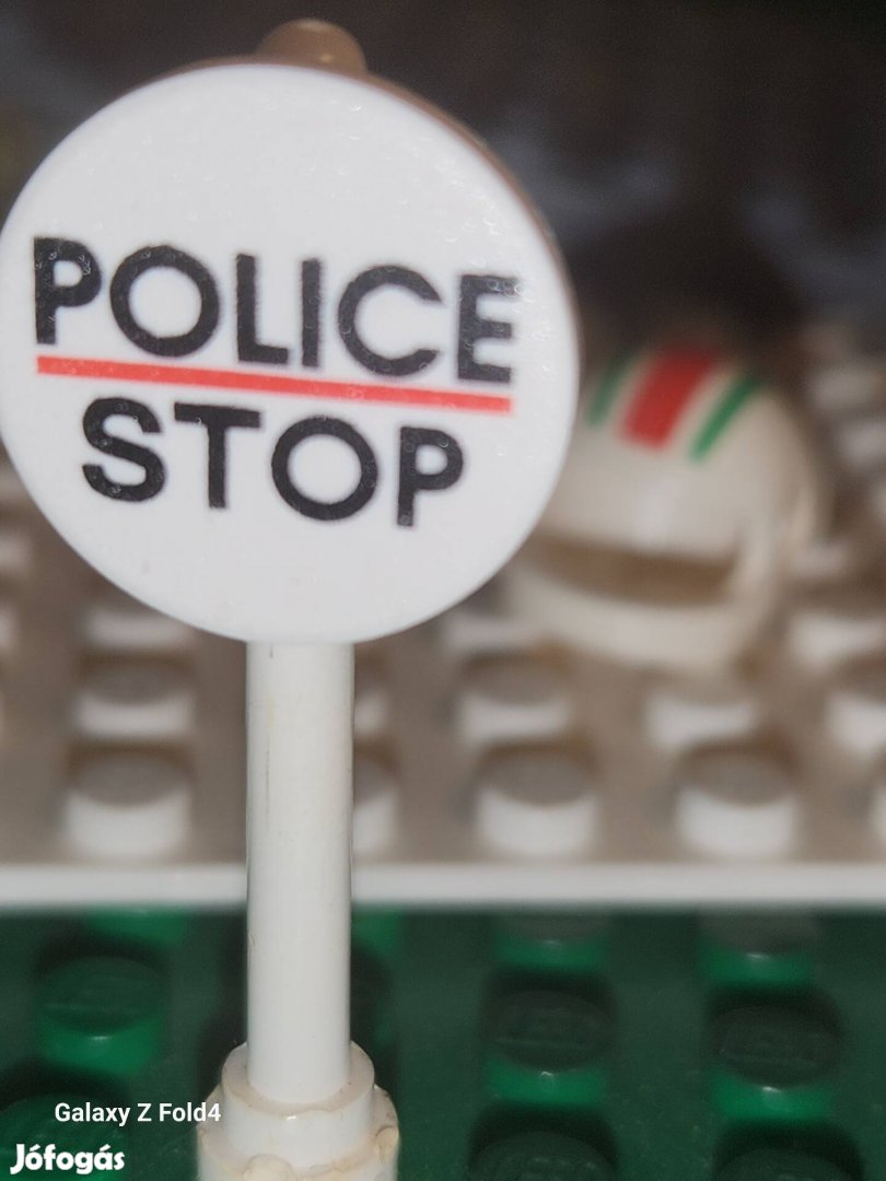 Lego police stop kerek tábla 