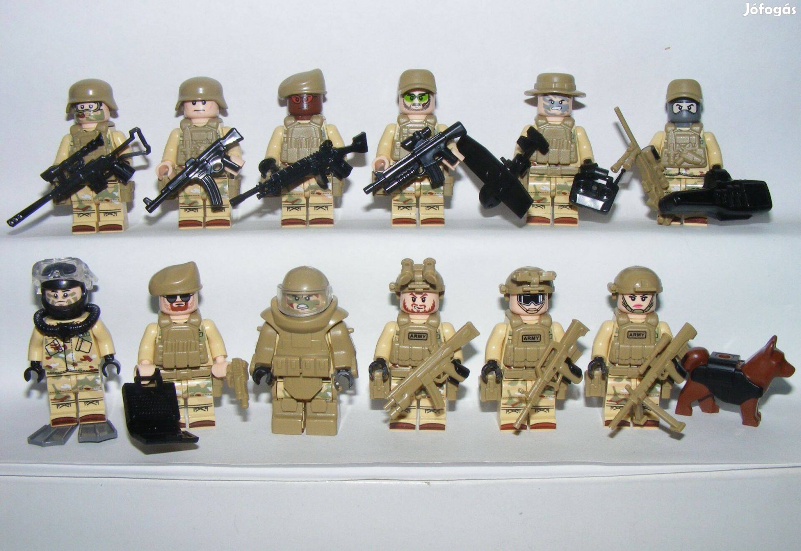 Lego swat Sivatagi Kommandós Anti terrorista katonák 12db katona Új