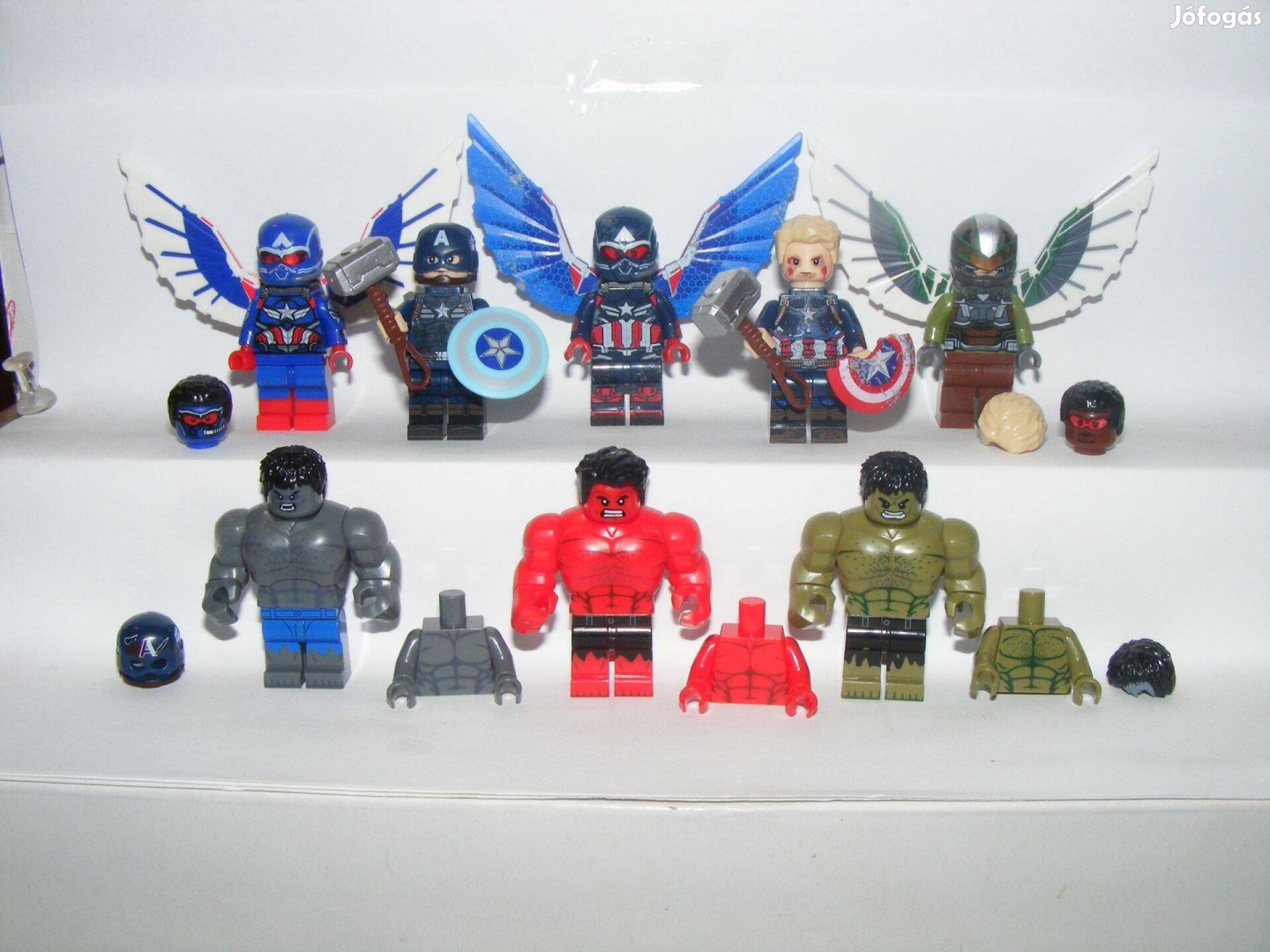 Lego szuperhős figurák Amerika Kapitány Szép új világ Hulk