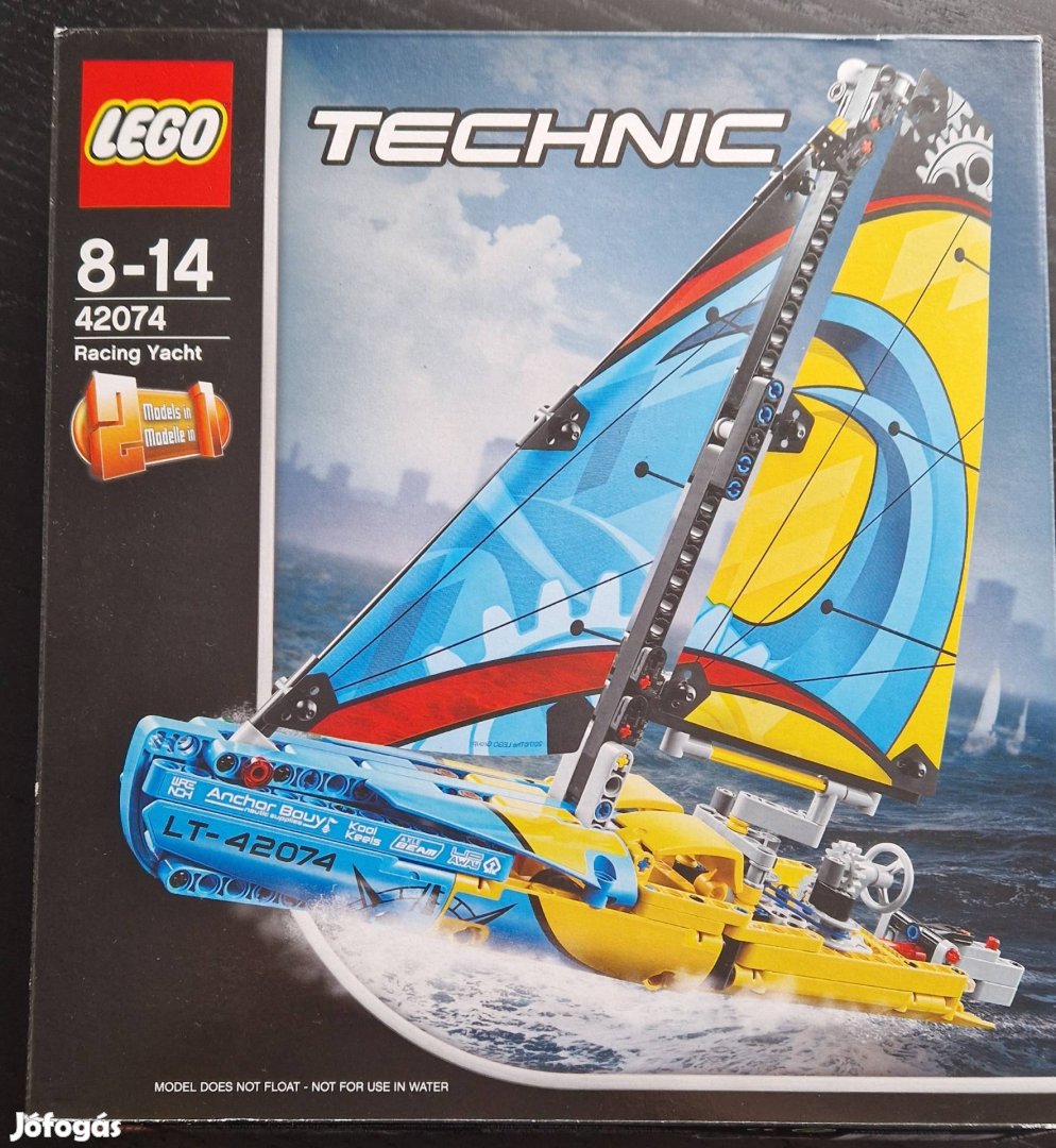Lego technic 42074 sárga vitorlás hajó eladó 