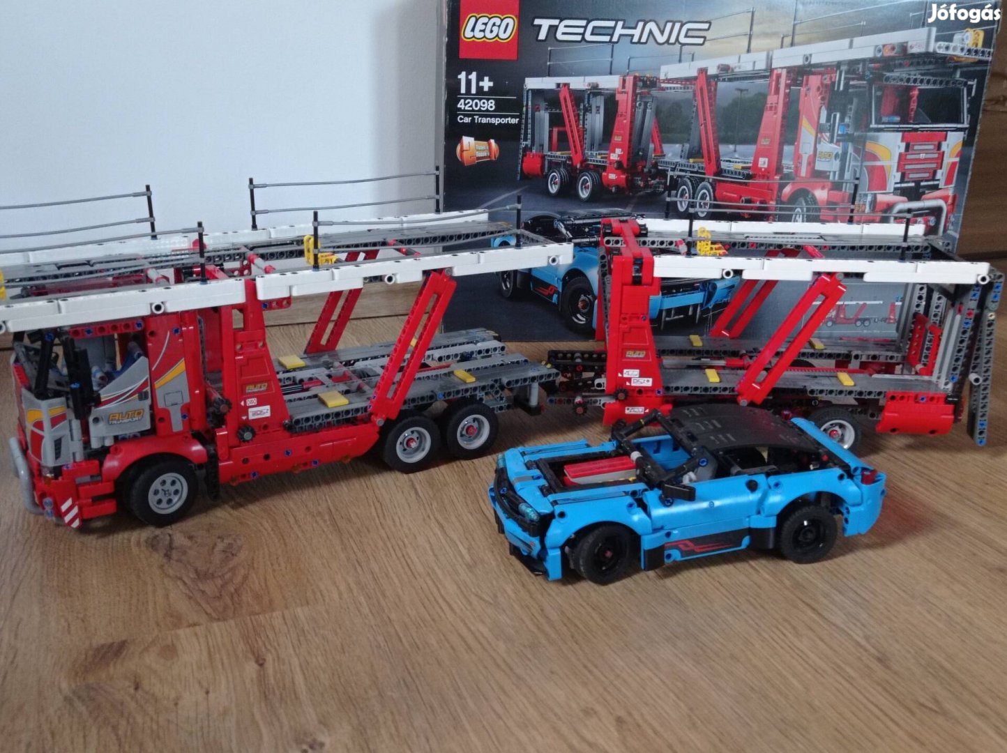 Lego technic autószállító 42098 hiánytalan, leírás+doboz