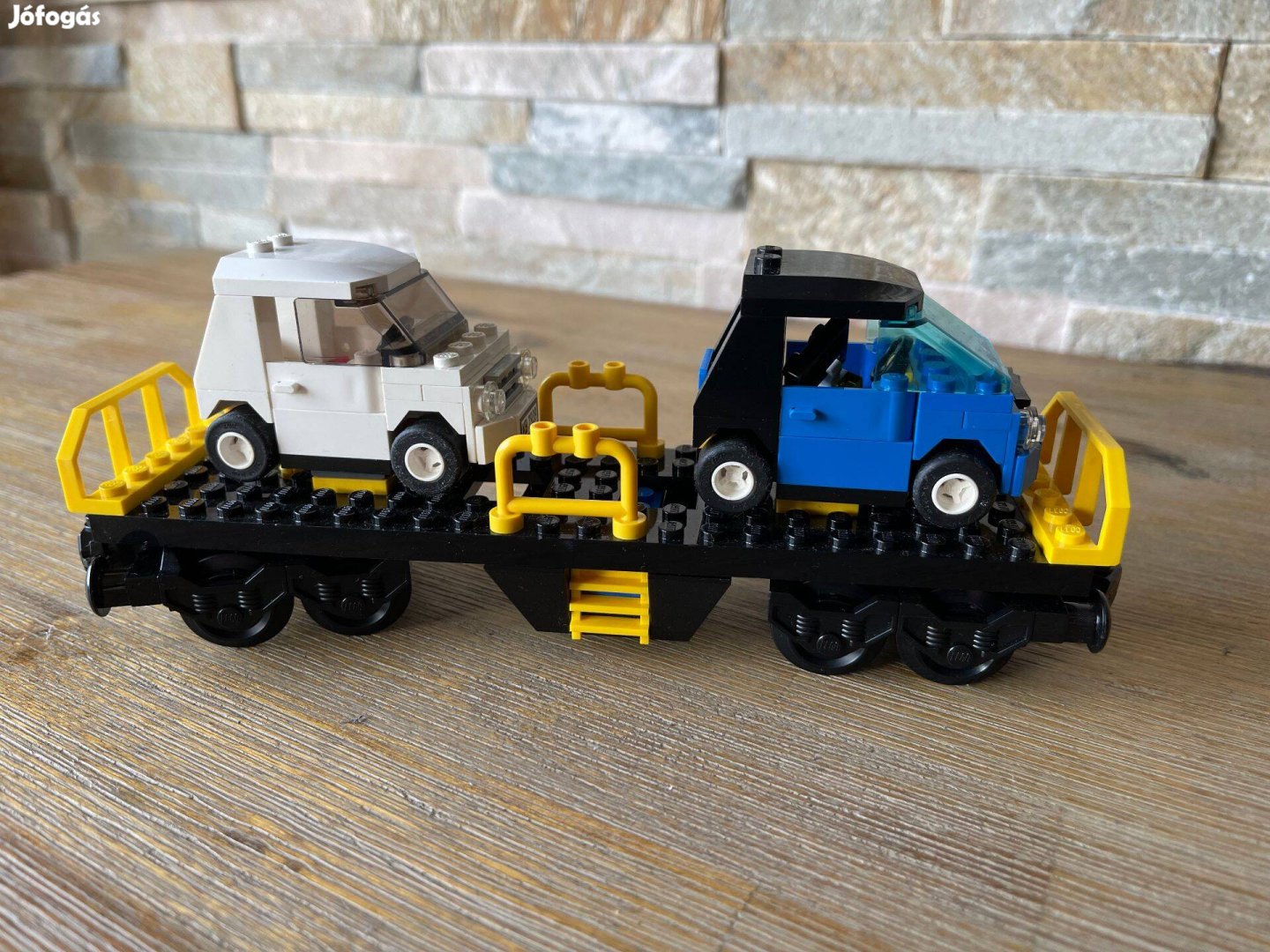 Lego vasuti autoszallito vagon Lego tehervagon Lego vonat vagon
