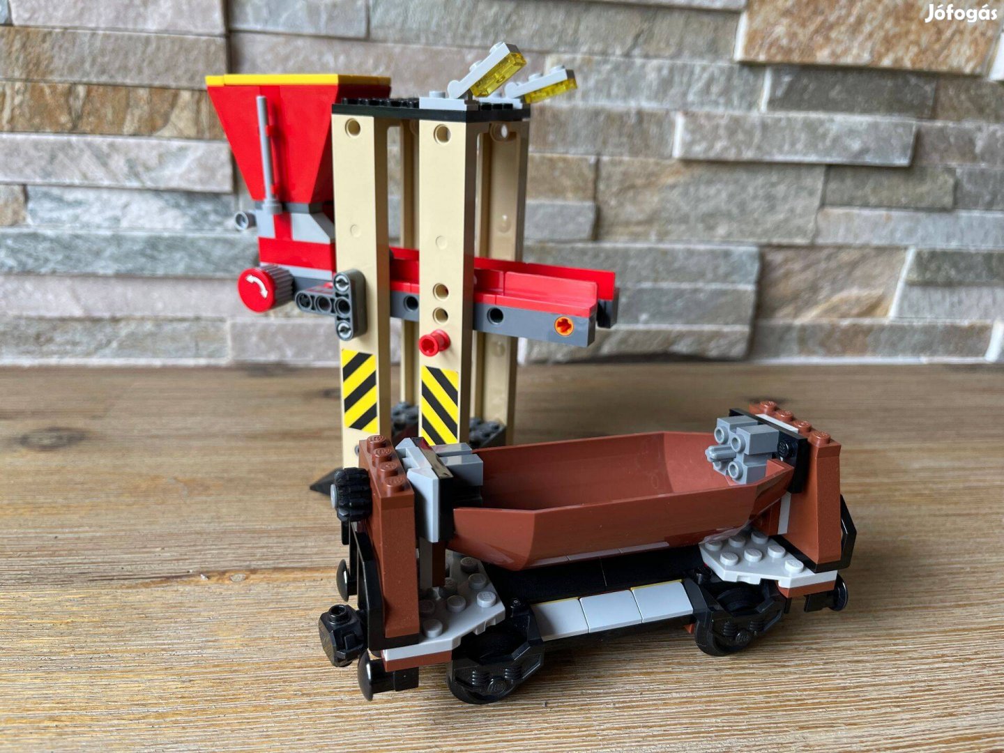 Lego vasuti vonat 3677 szenrakodo vasuti vonat vagon + rakodo