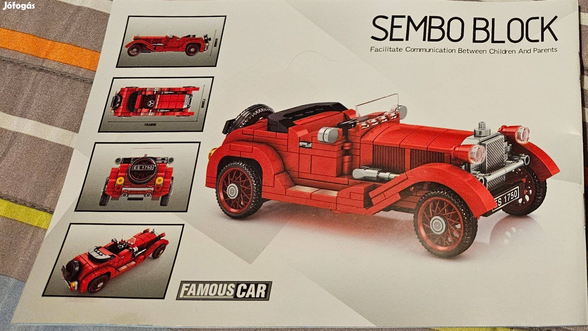 Lego veterán autó bontatlan