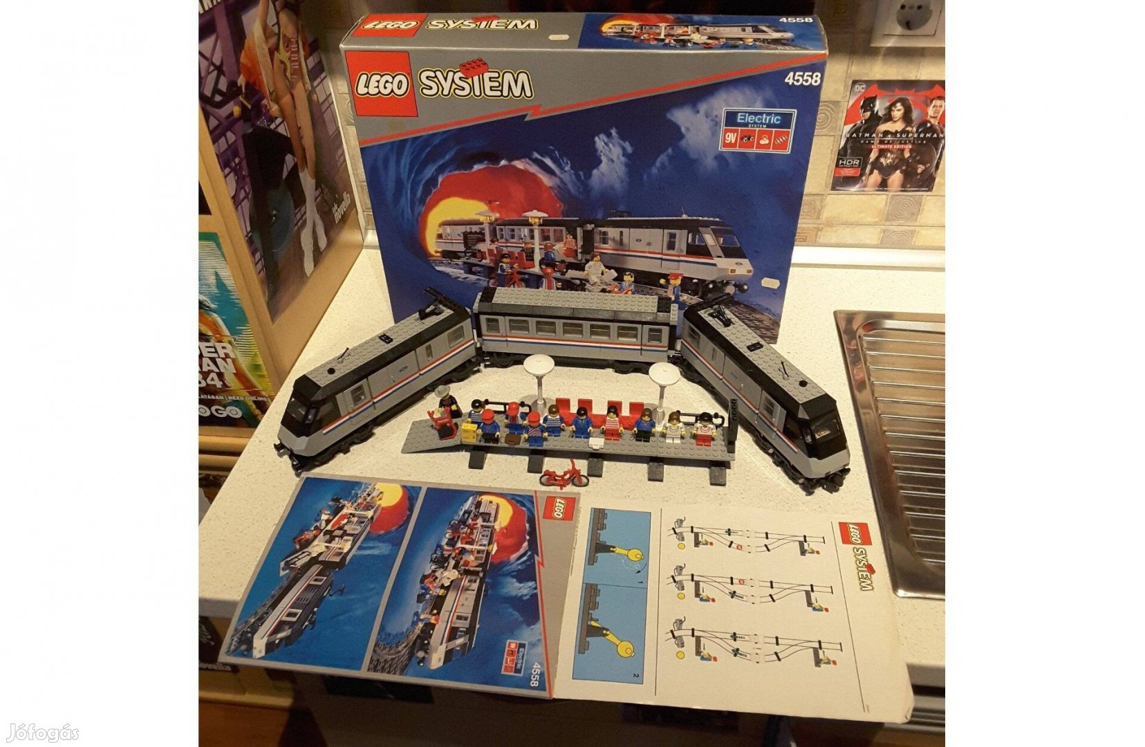 Lego vonat 4558 Metroliner irányító + sínek + váltók + doboz + leírás