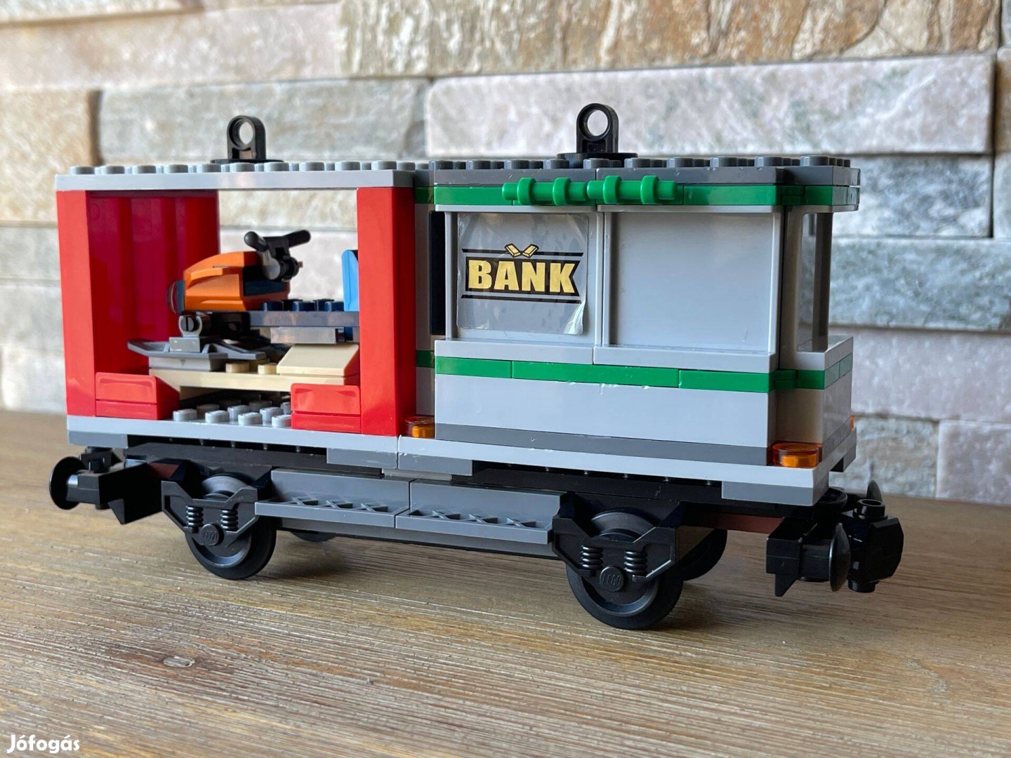 Lego vonat vasút konténerszállitó vagon Lego vonat vasút vagon