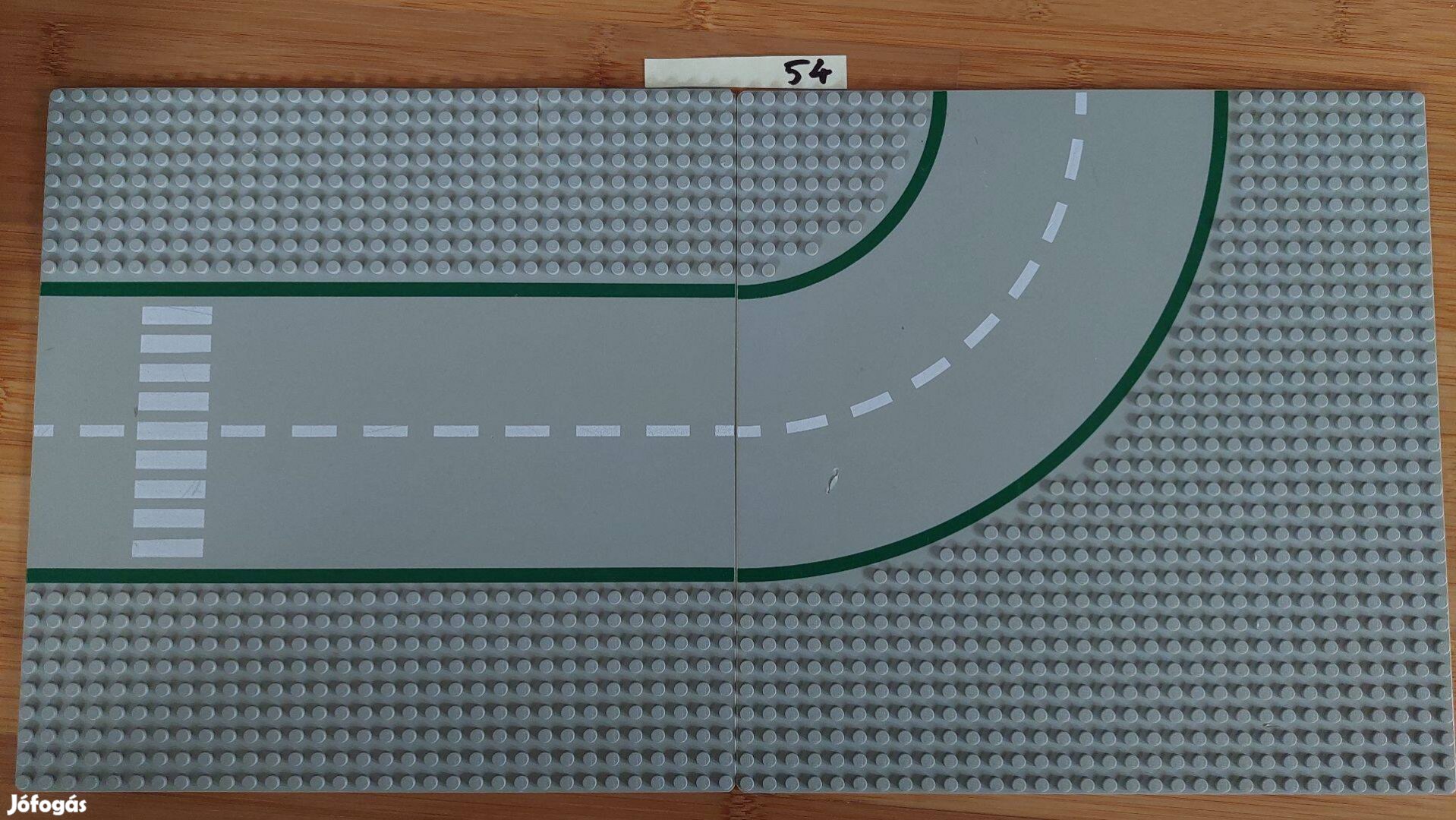 Legoland City Classic út párban világosszürke ív, T és egyenes (sérült