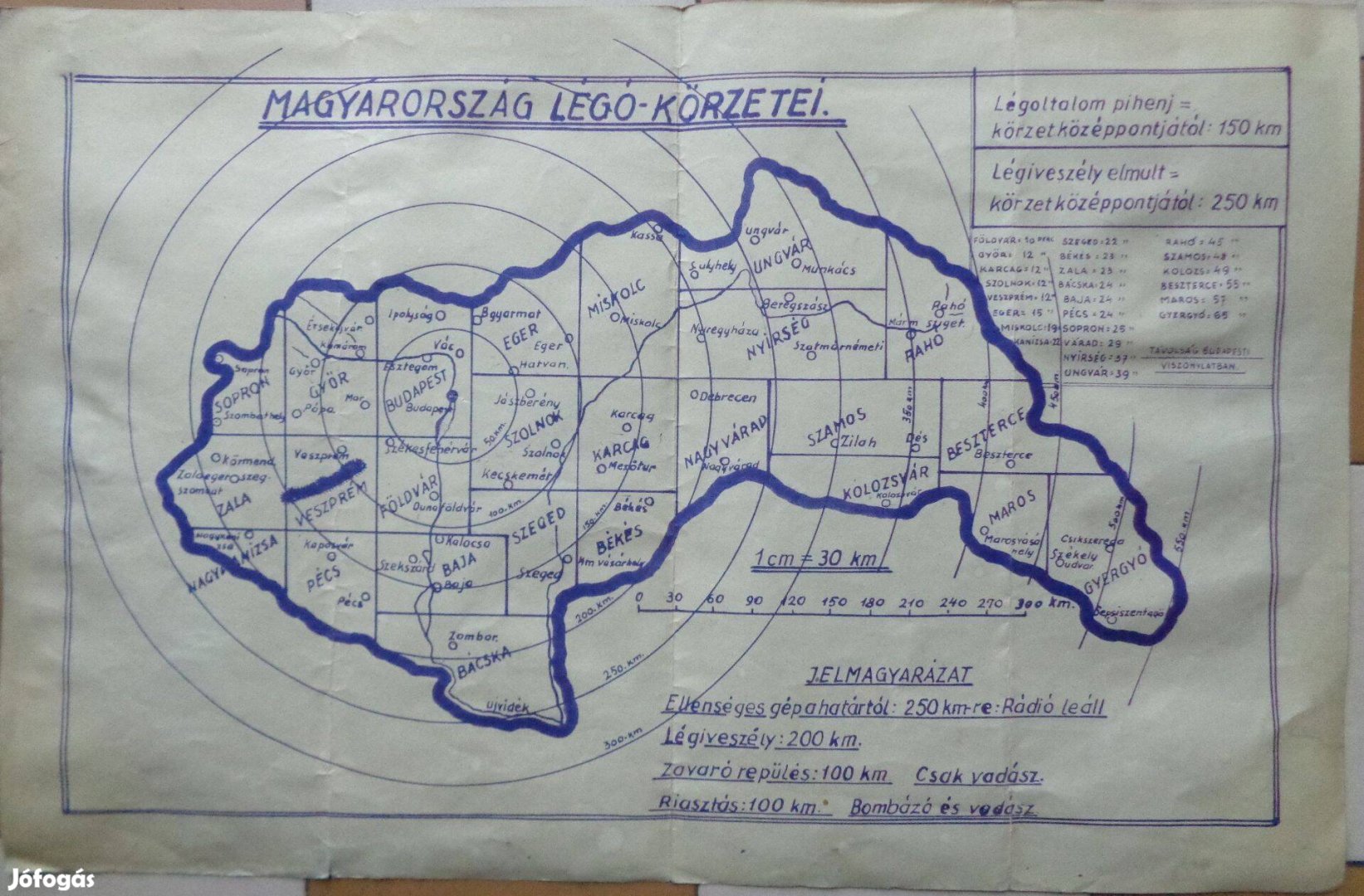 Légoltalmi térkép eladó