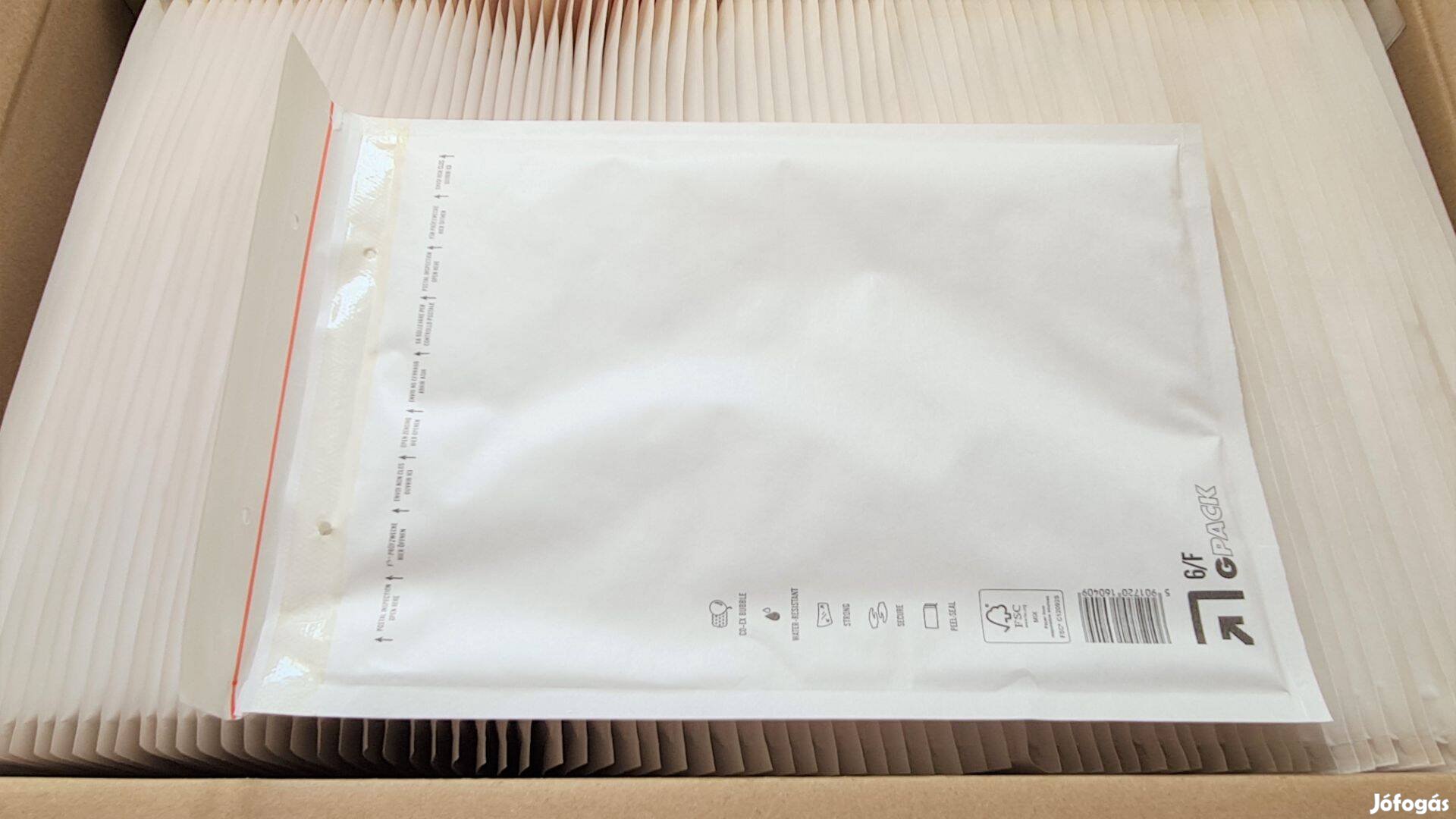 Légpárnás buborékos boríték tasak 6F F16 220x340mm 50db