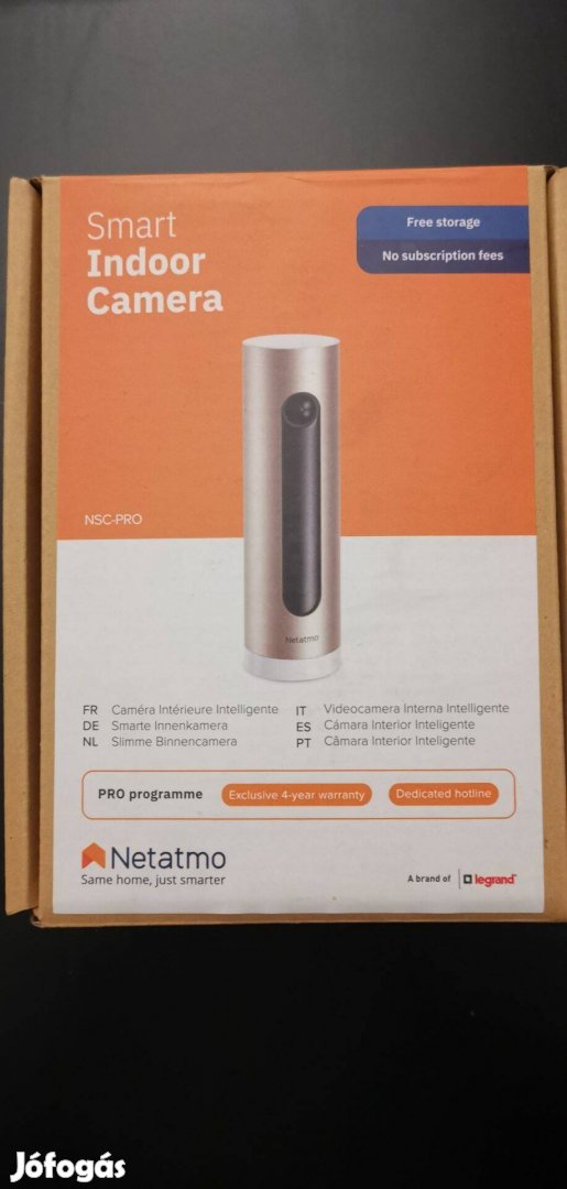 Legrand Netatmo Pro NSC-Pro Intelligens WiFi Beltéri kamera eladó Új!!