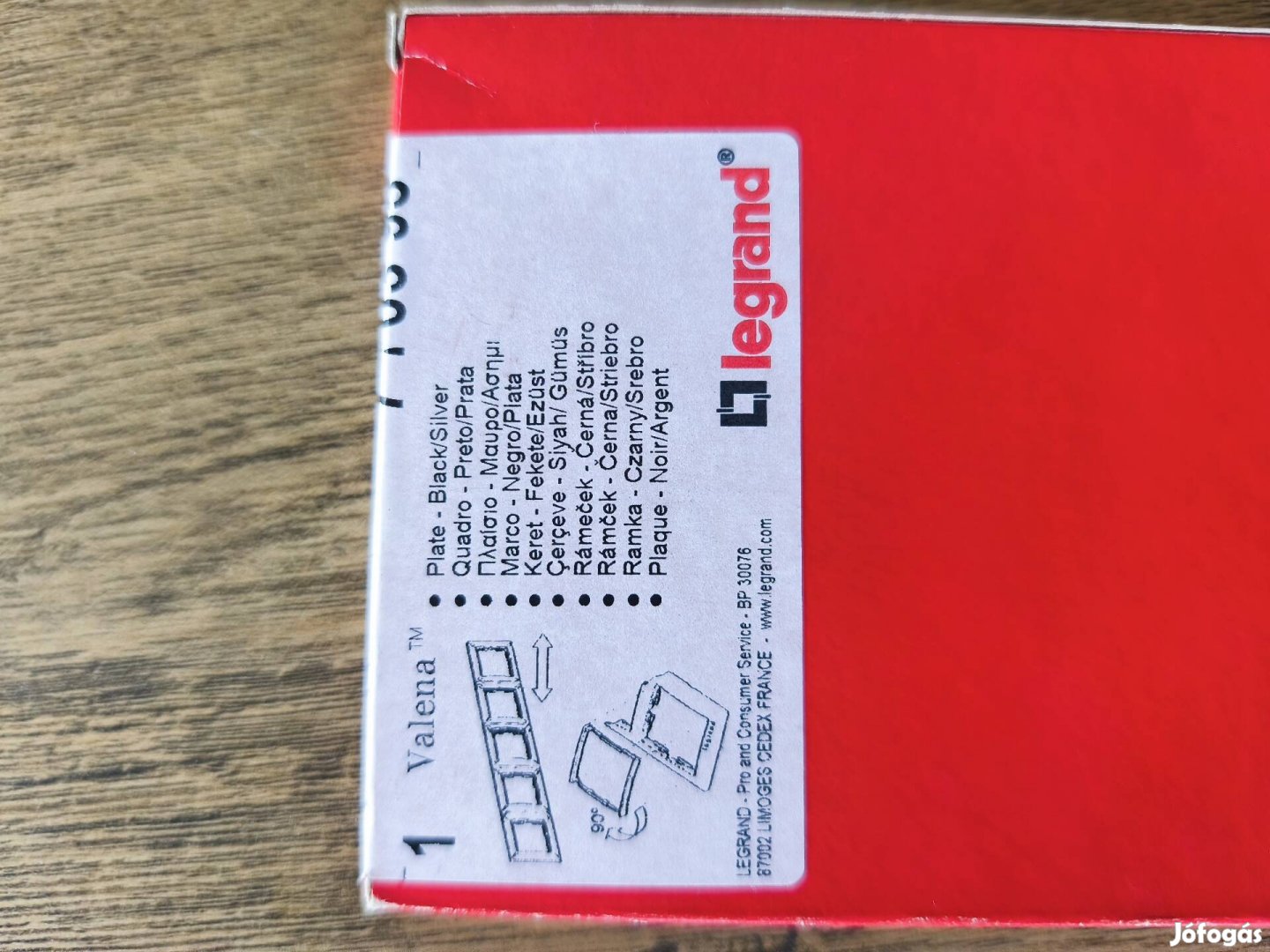Legrand Valena keret Fekete/Ezüst Legrand 770395 ötös keret 7 703 95