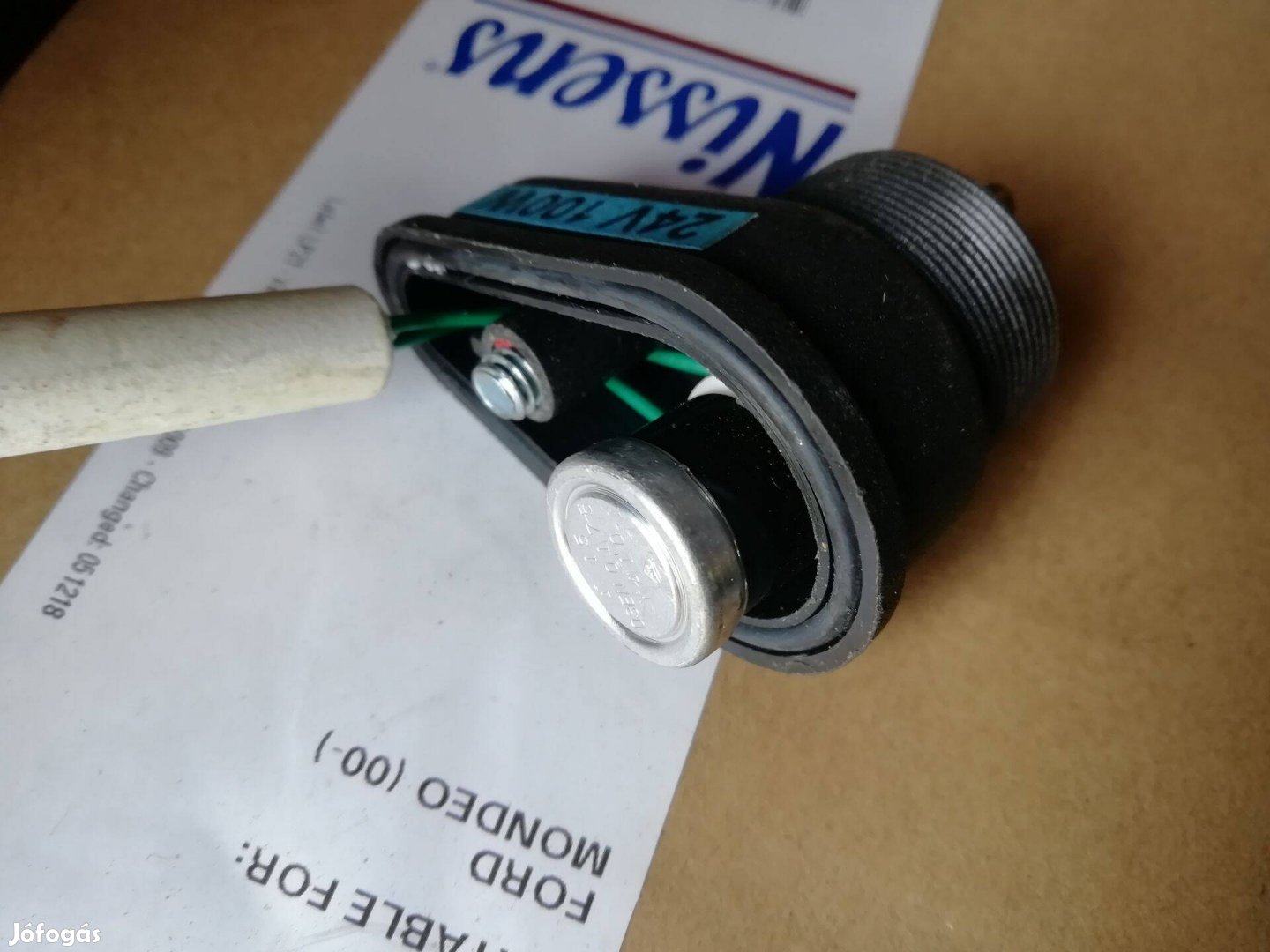 Légszárítós lefújószelep Knorr-Bremze elektromos fűtőegysége