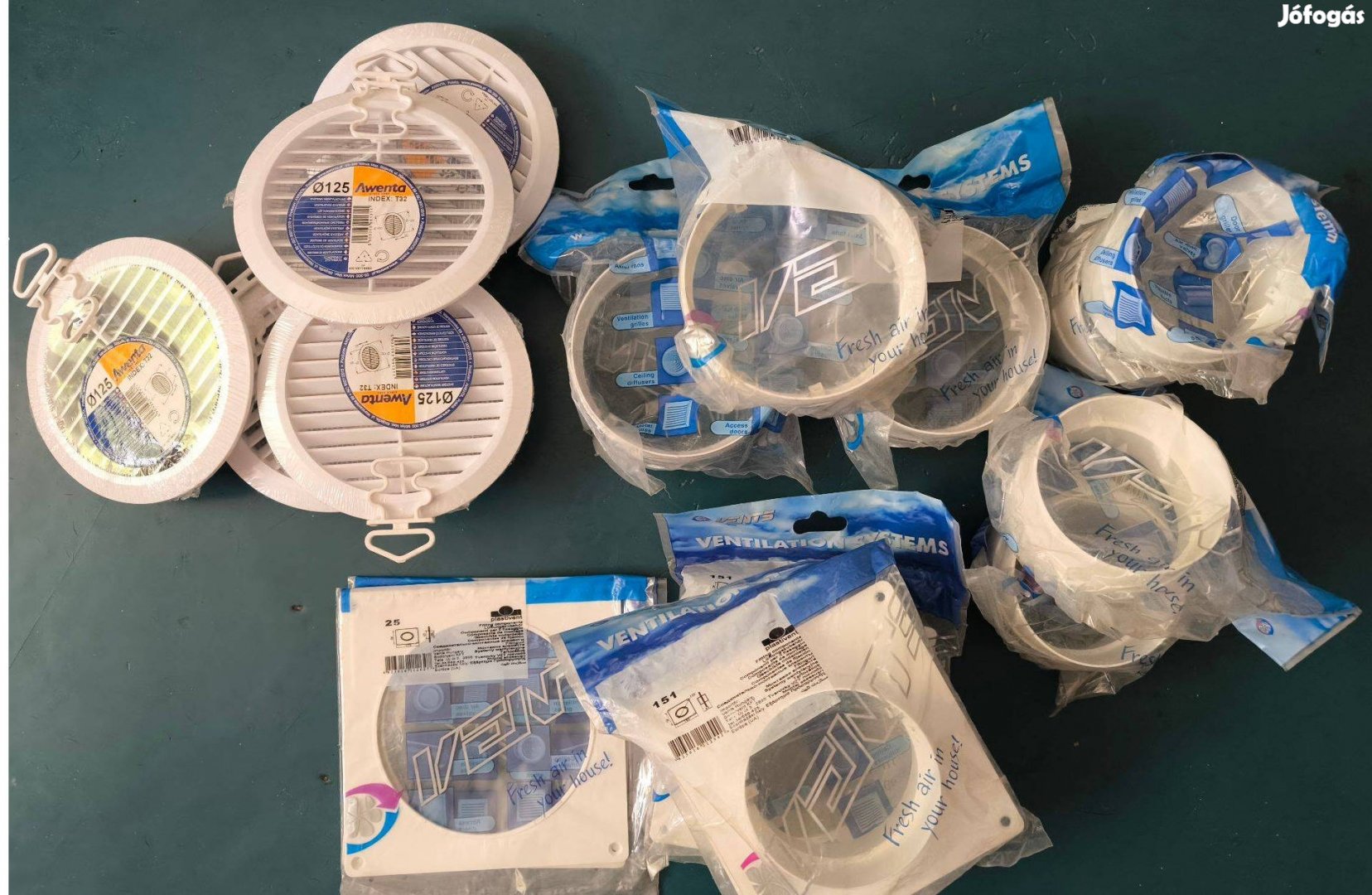 Légtechnika , rovarhálós szűrők , szűkítők , takaró stb . új