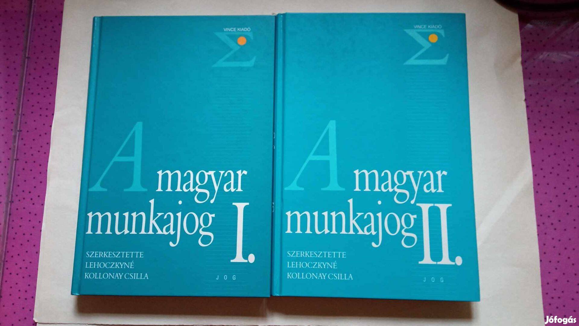 Lehoczkíné Kollonay Csillag A magyar munkajog 1-2. 1997.év 1500 Ft