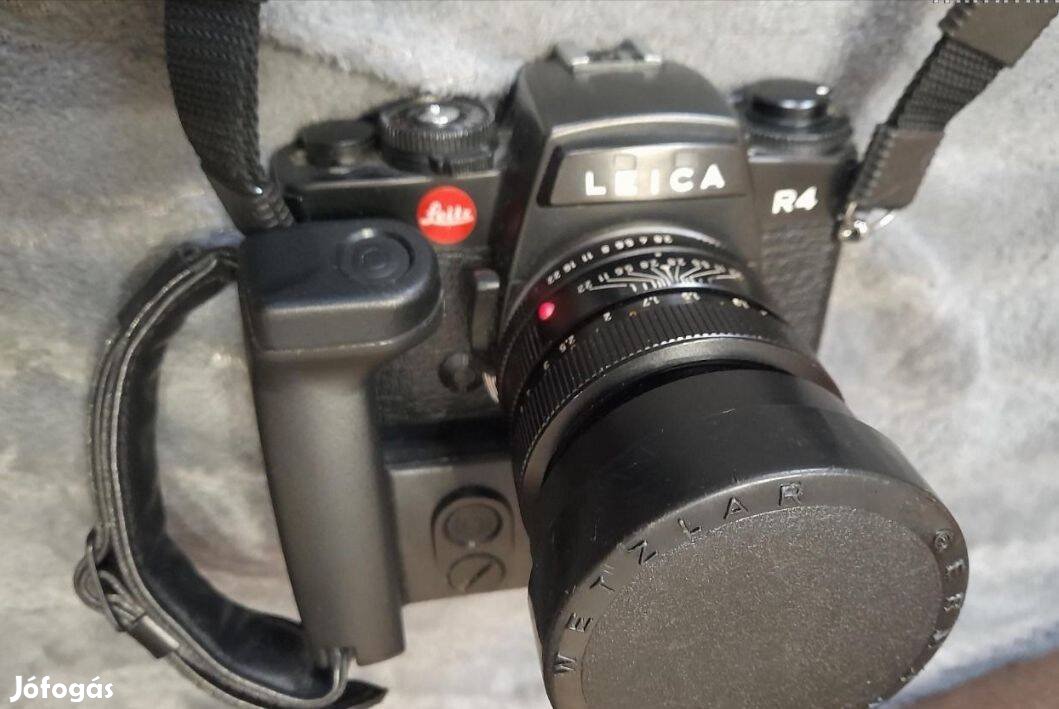 Leica R 4, váz, objektív, winder, grip egyben jó állapotú,eladó