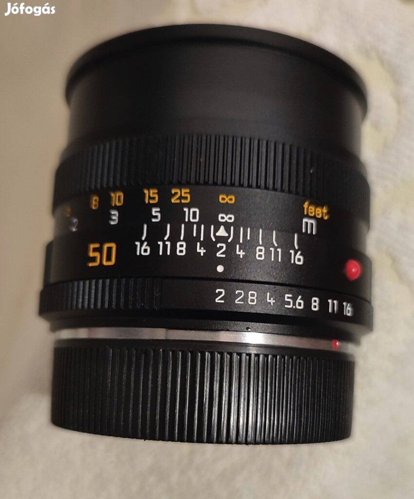 Leica Summicron-R II 50mm F2.0 11216 új,Test certificate, jóárasítva