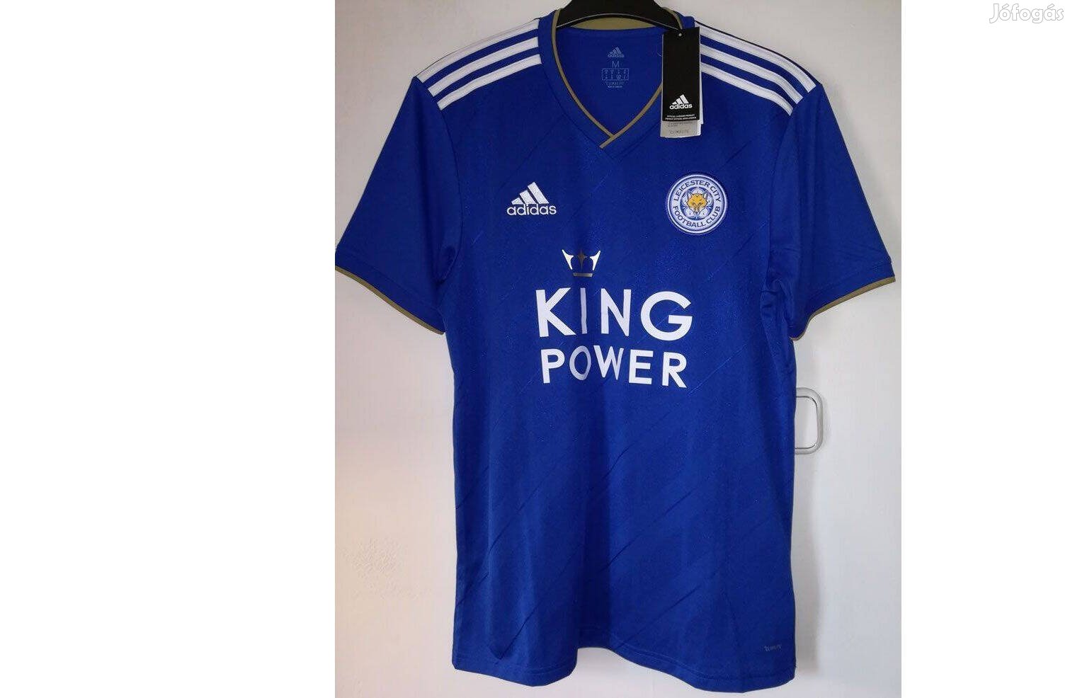 Leicester City eredeti adidas 2018-19-es kék mez (L)