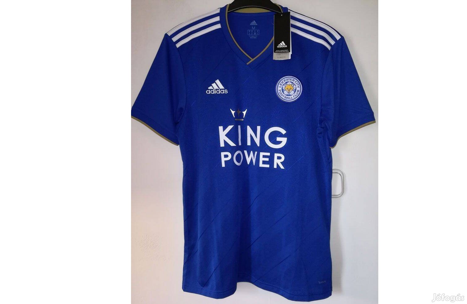 Leicester City eredeti adidas 2018-19-es kék mez (L)