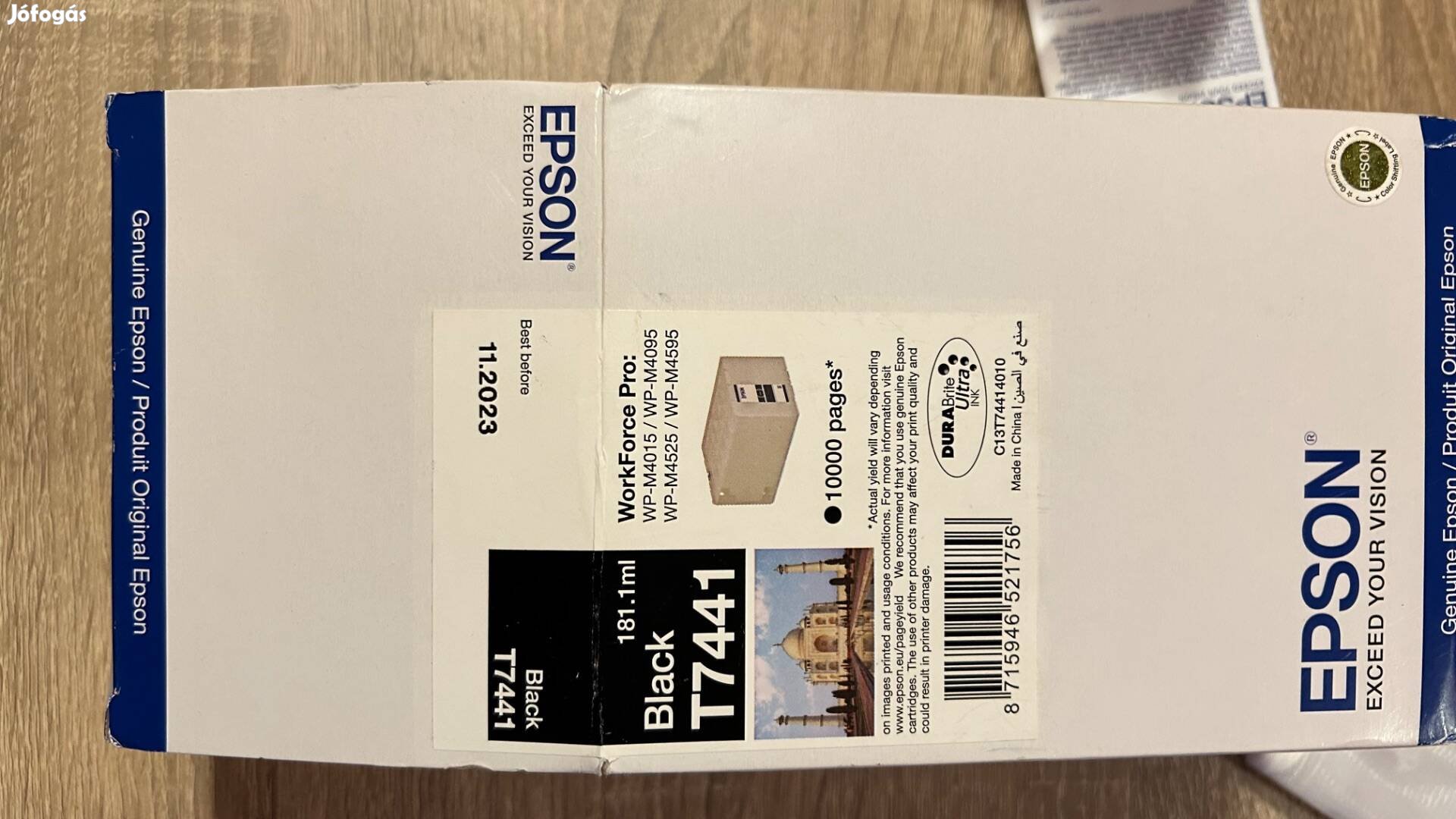 Lejárt Epson T7441 tintapatron