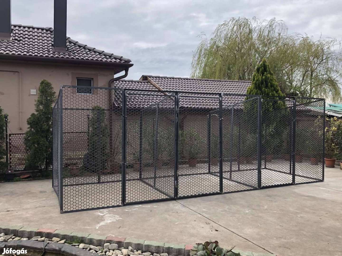 Lemez kutya kennel 3 kapus (6*2m)