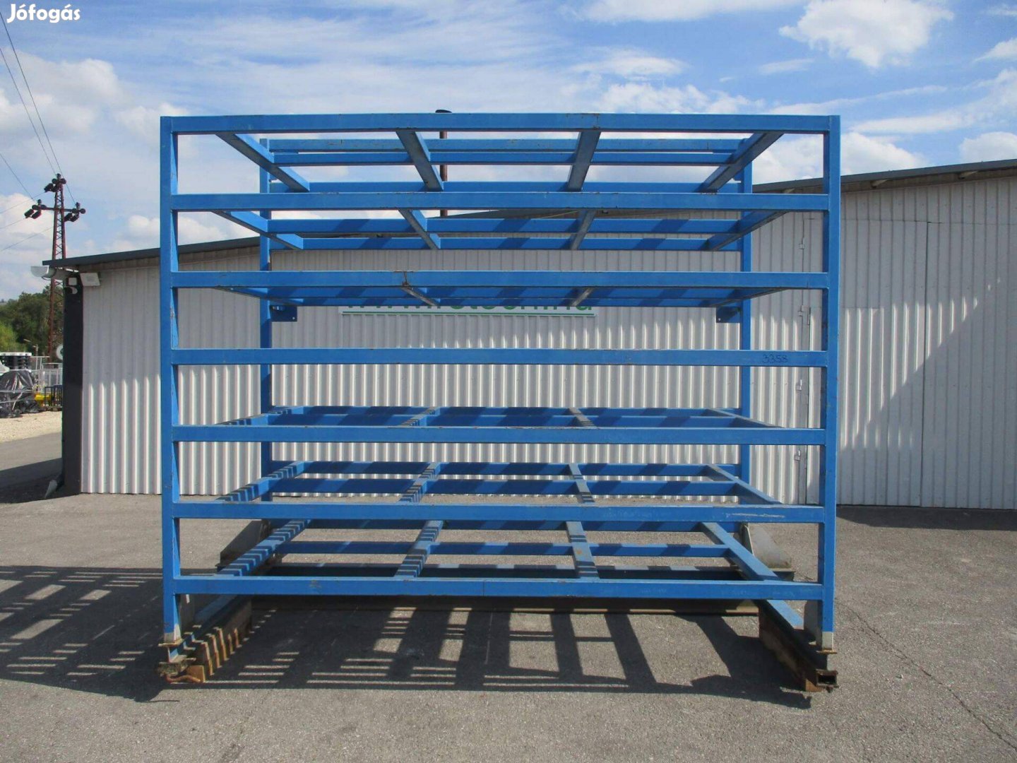 Lemez tároló polc állvány 3000×1500 mm lemezhez (3358)