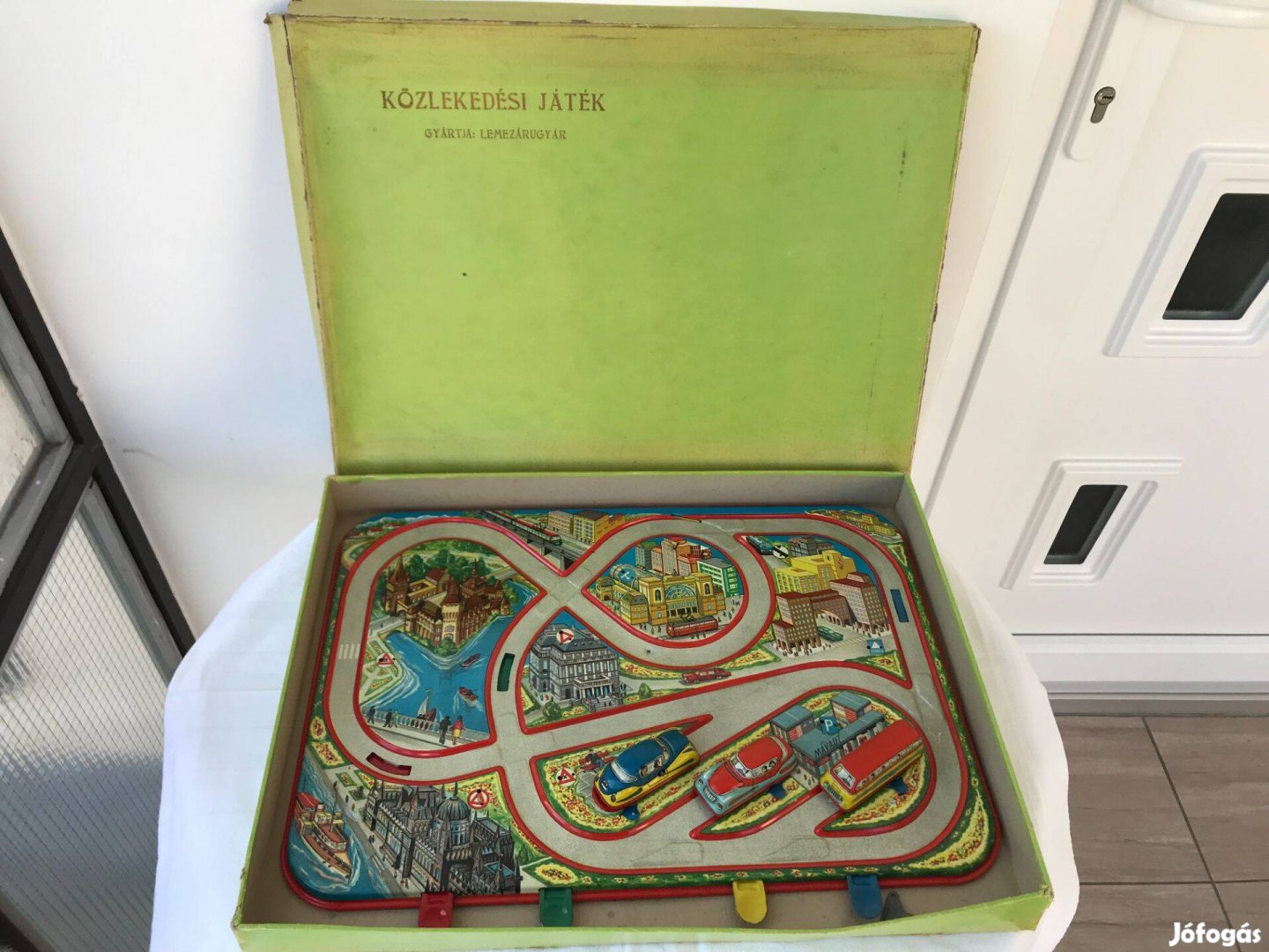 Lemezárugyár Retro Lemez Közlekedési játék eredeti dobozában