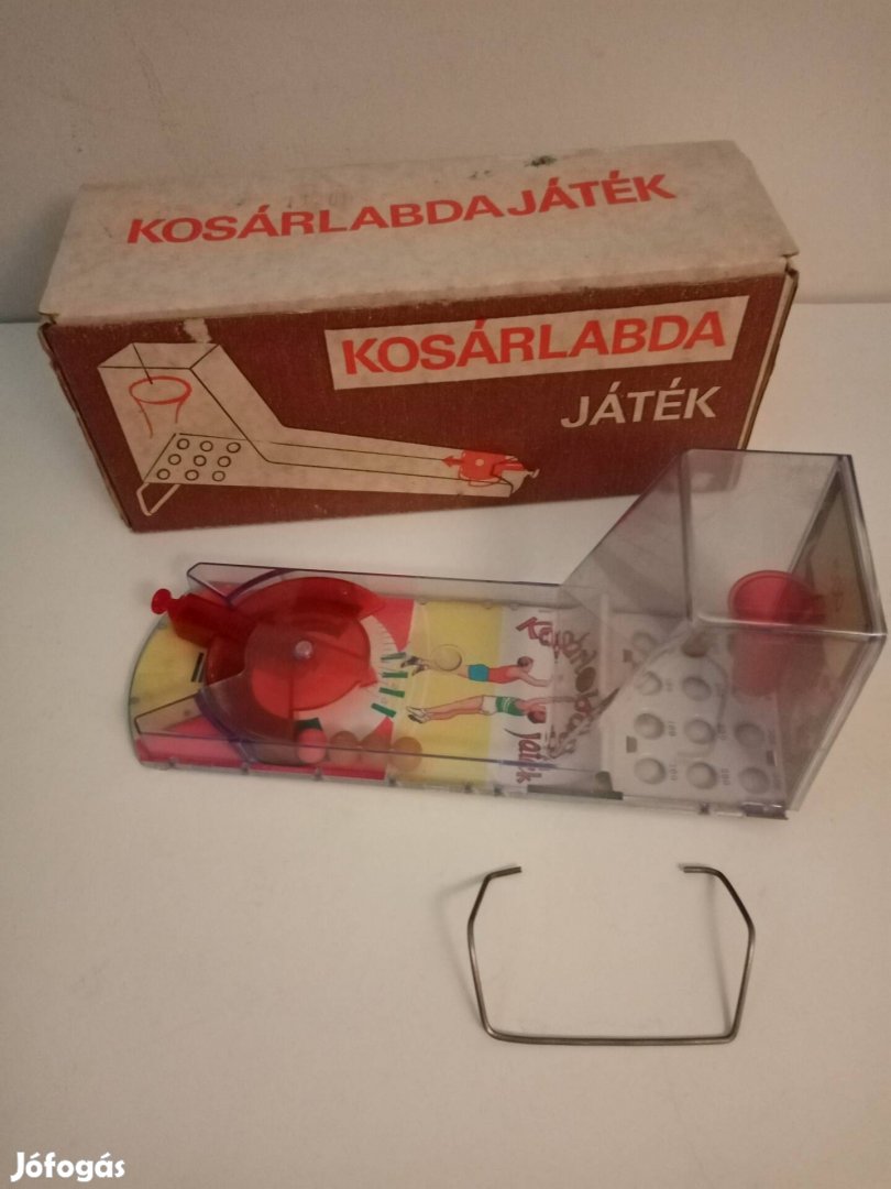 Lemezárugyári kosárlabda játék eredeti dobozában