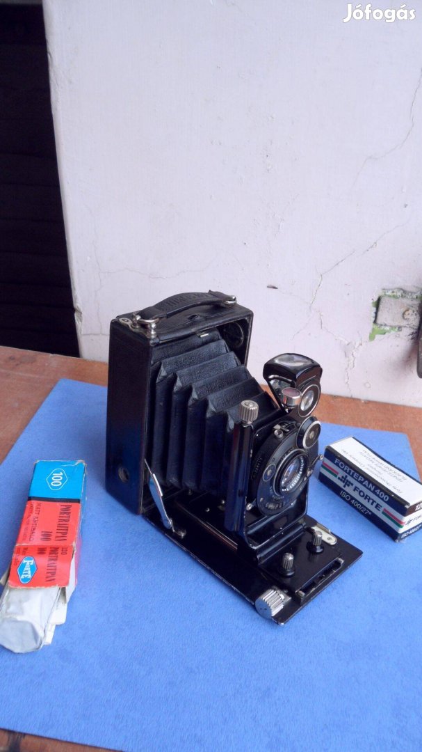 Lemezes fényképezőgép teleszkópos kamera antik ritkaság 1909