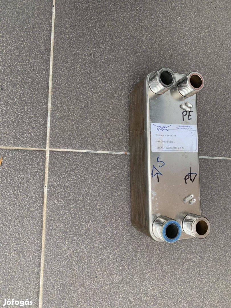 Lemezes hőcserélő 30KW 4x3/4" eladó