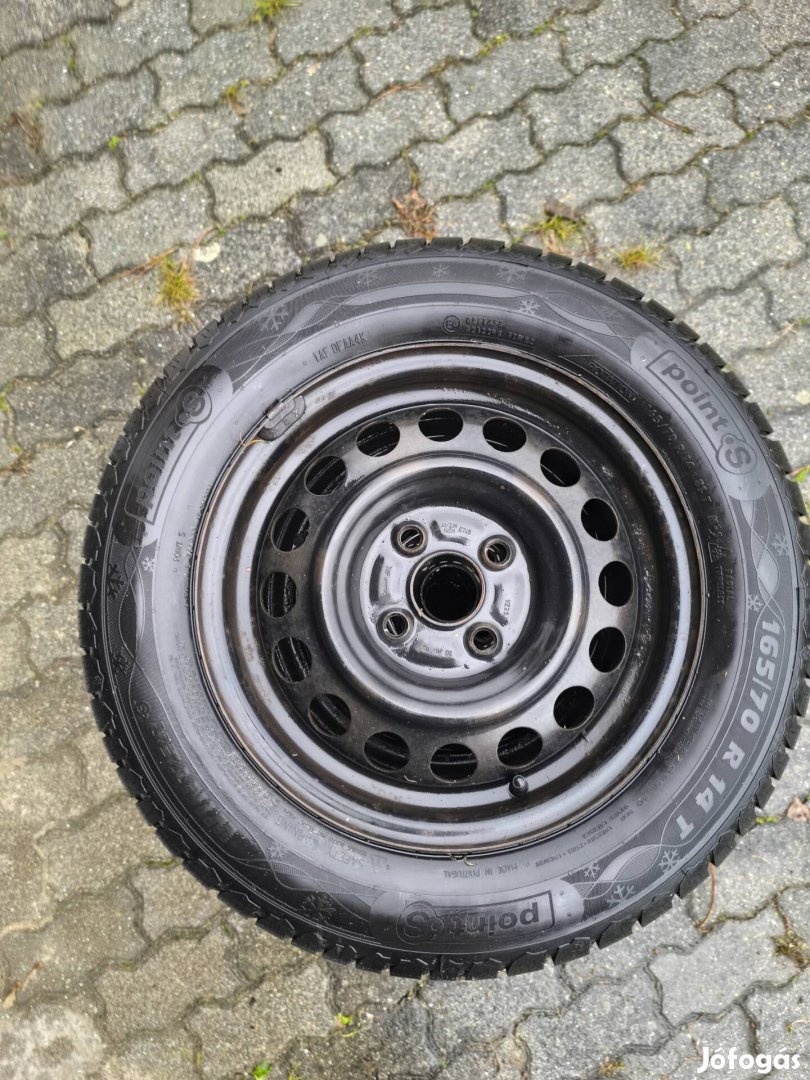 Lemezfelni, új téligumival 165/70 R14 T