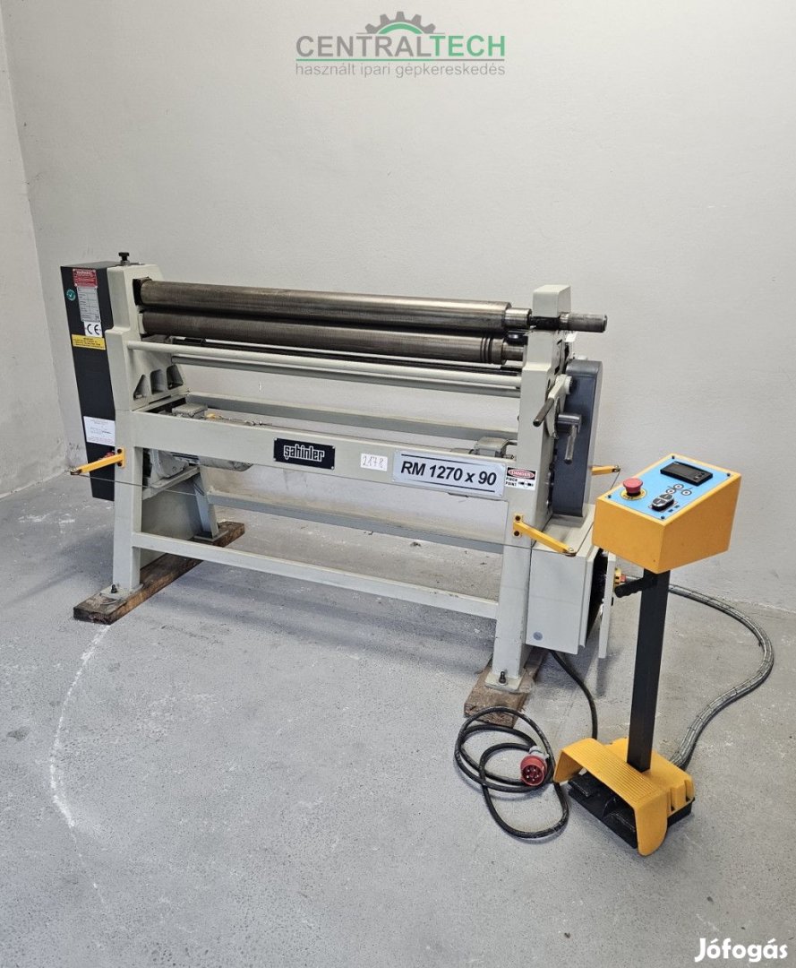 Lemezhengerítő SAHINLER RM1270X90 3mm hengerítő gép