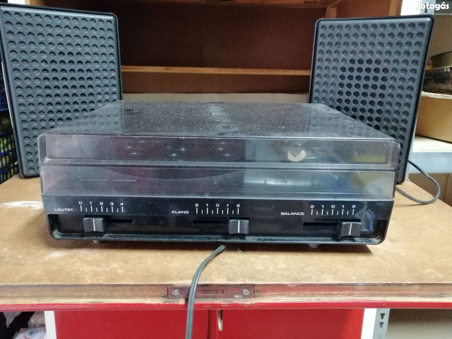 Lemezjátszó Ziphona Combo 523 Stereo 2 hangfal ,retro hibátlan DDR