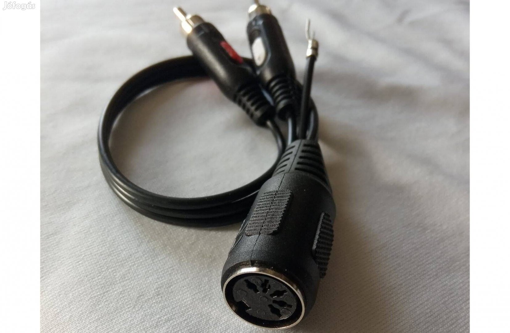 Lemezjátszó kábel adapter Tuchel aljzat RCA dugó csatlakozó