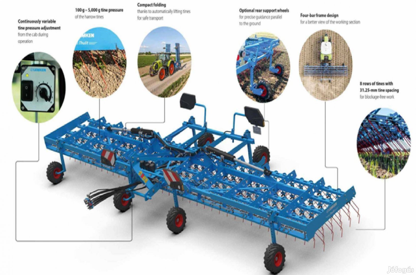 Lemken Thulit MF/1200 gyomfésű