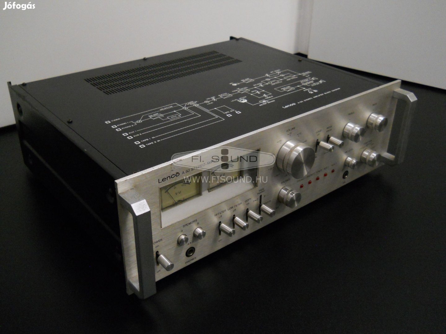 Lenco A50 ,2x60W,8-16ohm,4 hangfalas sztereo erősítő
