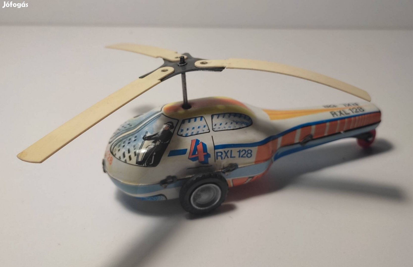 Lendkerekes Helikopter eredeti Lemezárugyári játék