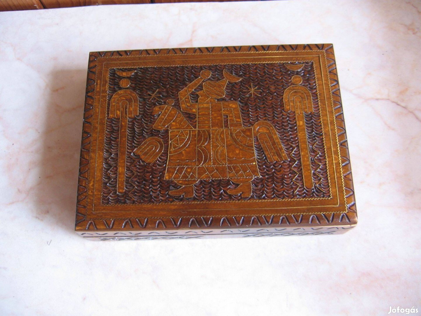 Lengyel népművészet, játékkártya tartó doboz