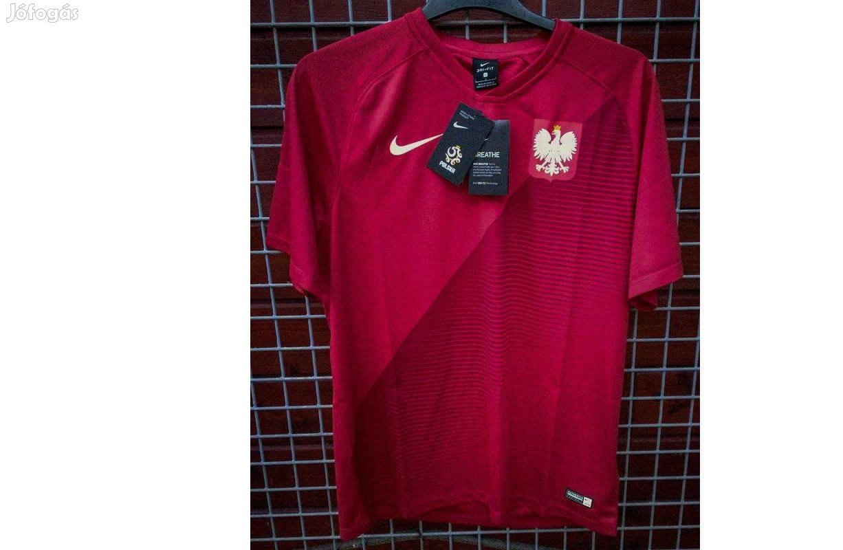 Lengyel válogatott eredeti Nike piros 2018-as VB mez (L)