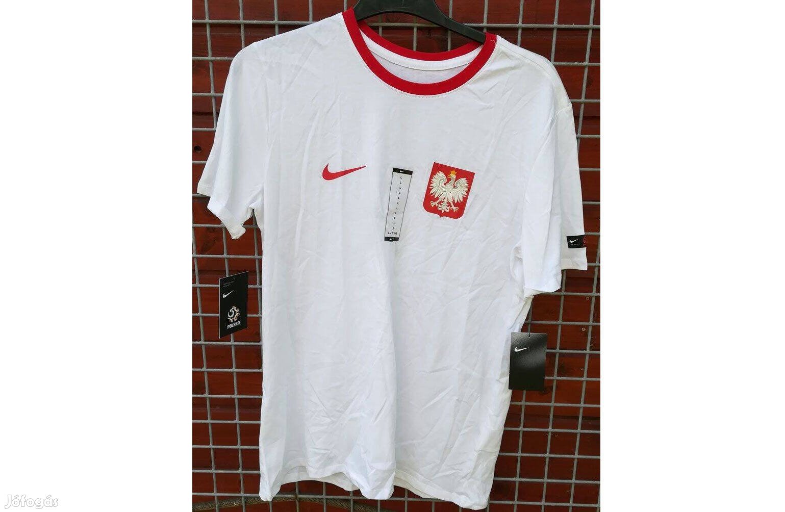Lengyel válogatott fehér eredeti Nike póló (L)