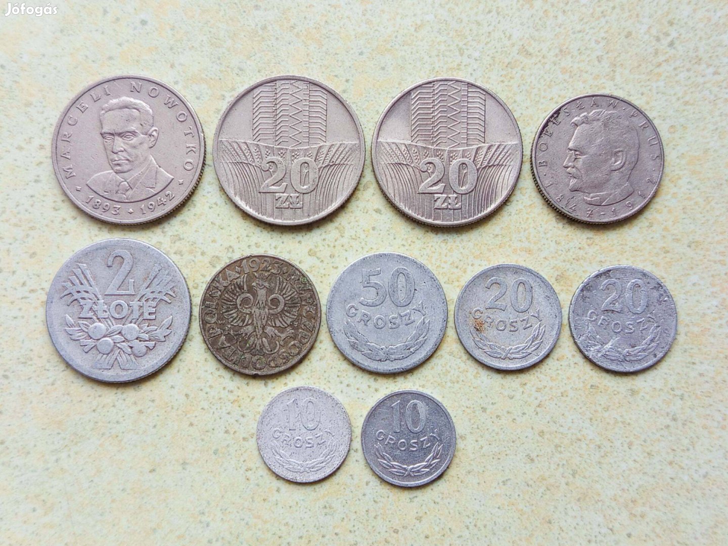 Lengyelország 11 db Különböző Érme Groszy Zloty Zlotyi