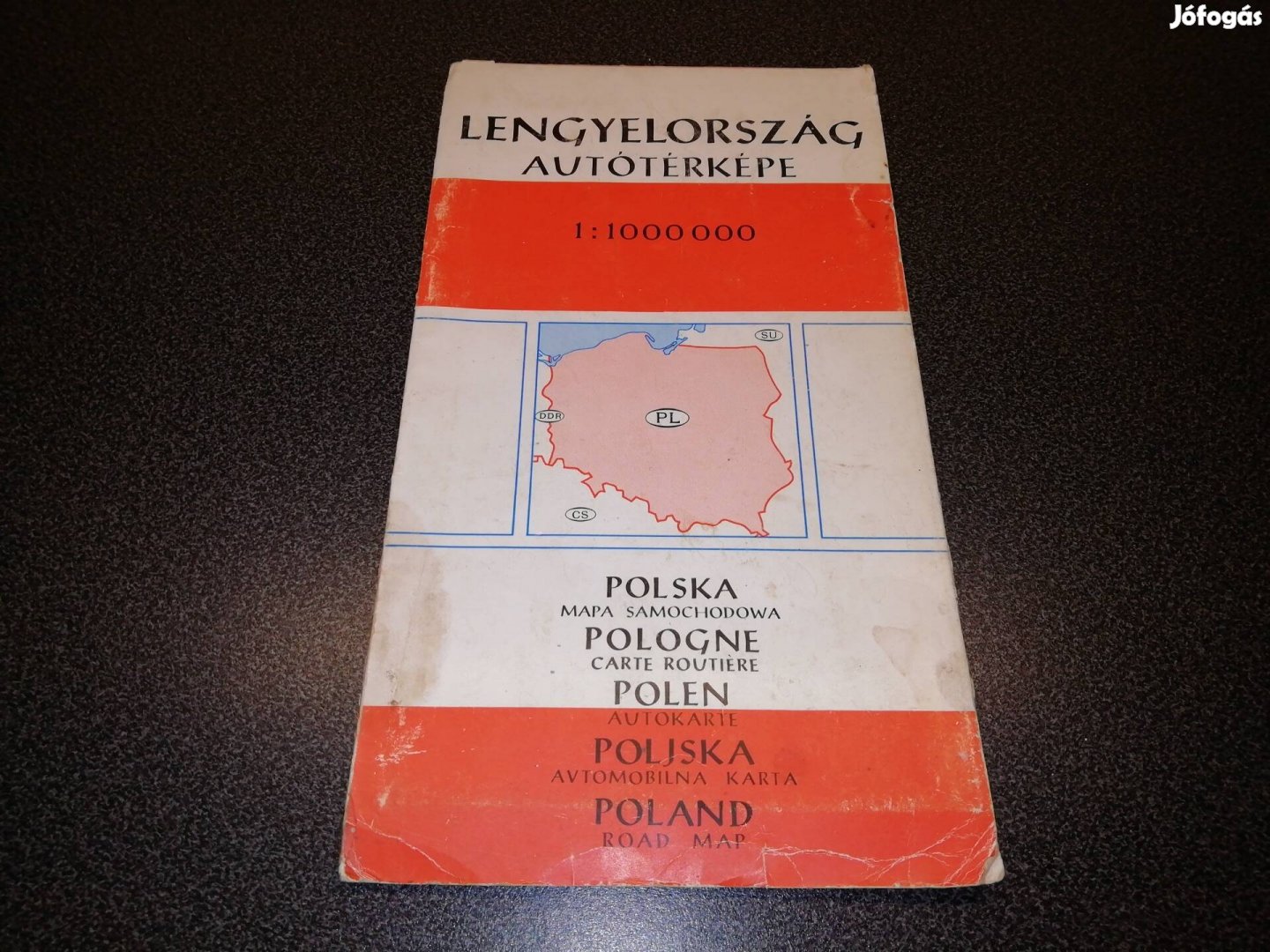 Lengyelország térkép, 1974, jó állapotú, Polska