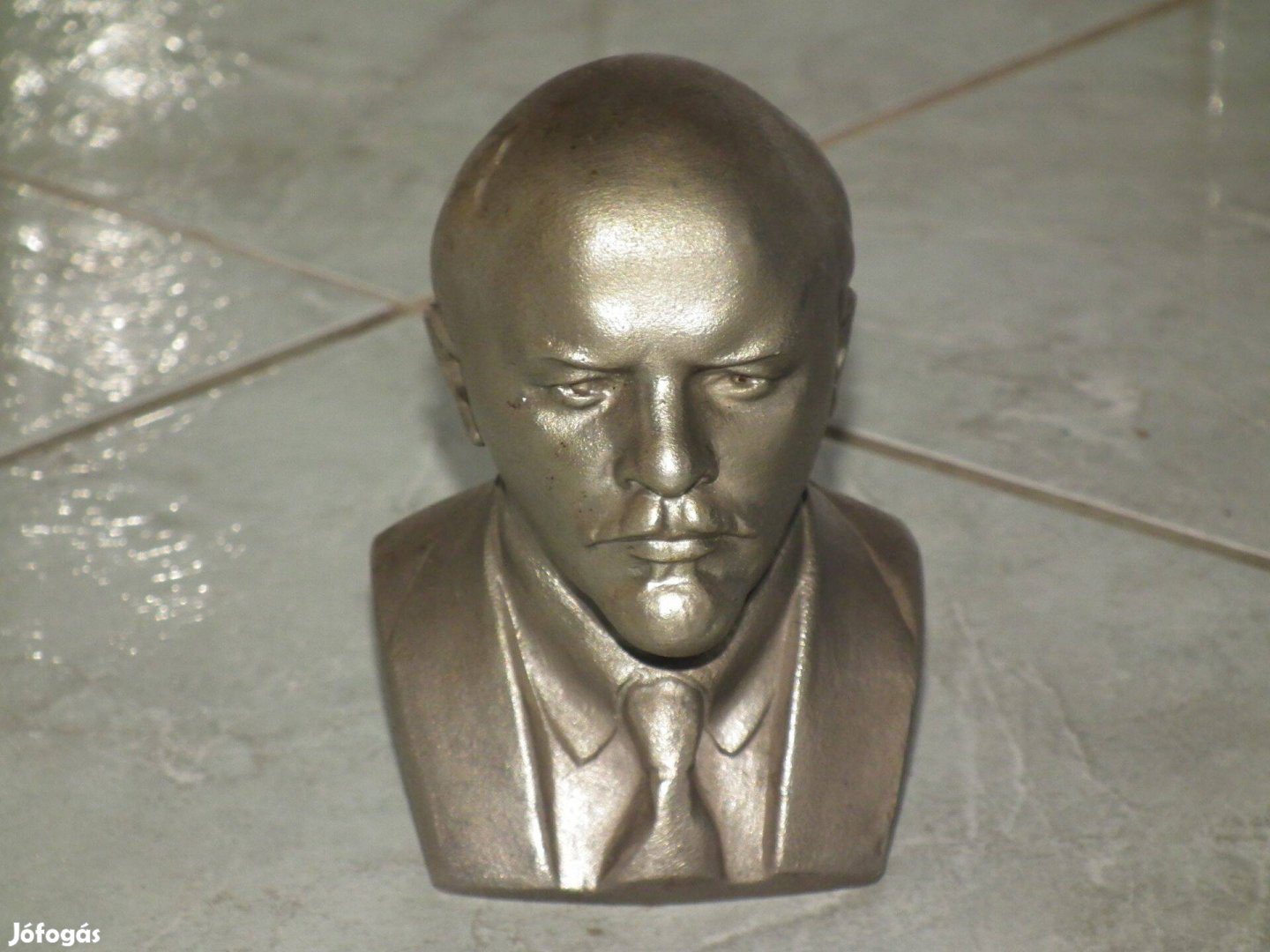Lenin fej büszt jelzett fém mellszobor